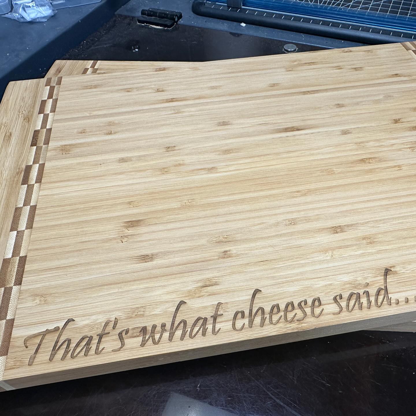 Craft show prep! #craftshow #charcuterieboard #engravedgifts