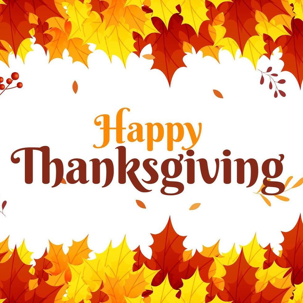 Have a safe and happy Thanksgiving!